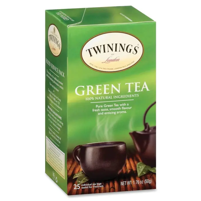 Deal Twinings Green Tea, 1.76 oz, Green, Pack of 25